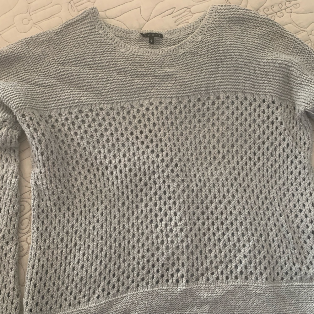 Large light blue women’s Theory Sweater